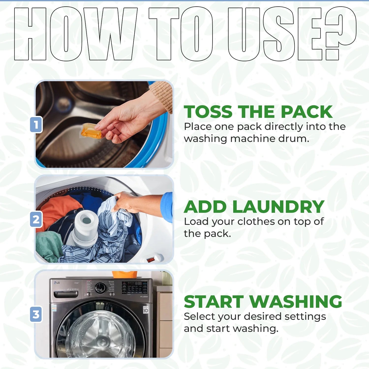 Eco Friendly Ultra Concentrated Liquid Laundry Detergent in Pods