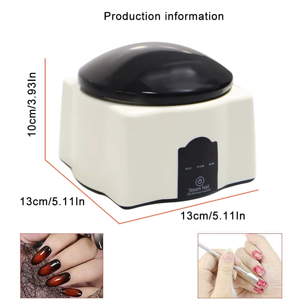 36W Steam Gel Nail Polish Remover Gel Polishing Remover Electric Nail Enhancement Tools Suitable for Nail Salons and Household