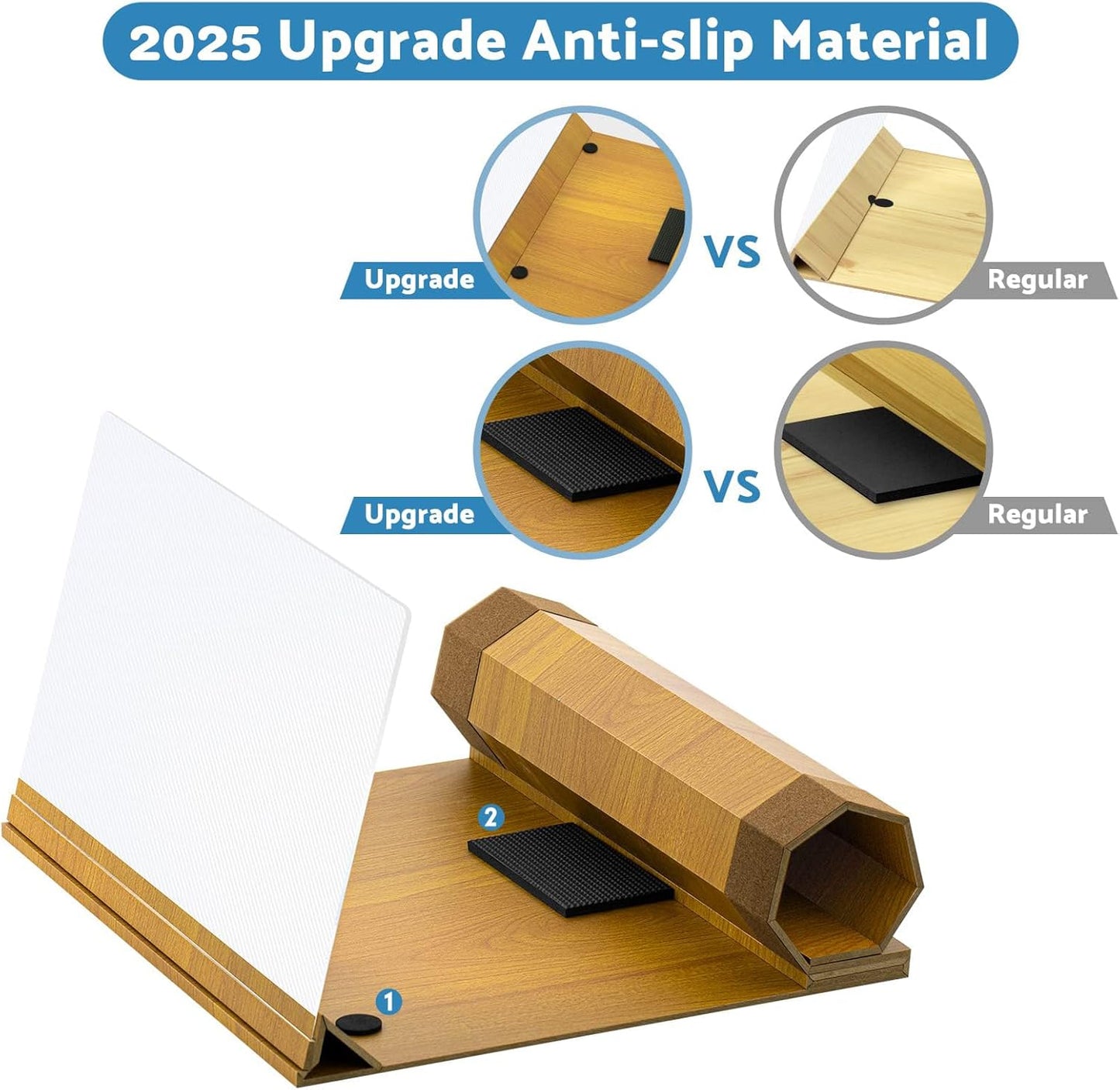 16' Screen Magnifier for Smartphone, Mobile Phone 3D Magnifier Screen Expander with Passive Light Source, Foldable Phone Stand for Movies and Gaming, Beige