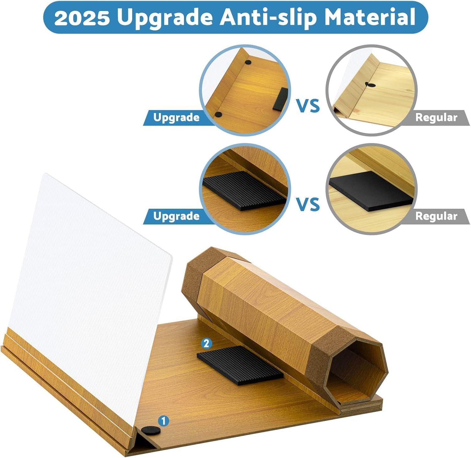 16' Screen Magnifier for Smartphone, Mobile Phone 3D Magnifier Screen Expander with Passive Light Source, Foldable Phone Stand for Movies and Gaming, Beige