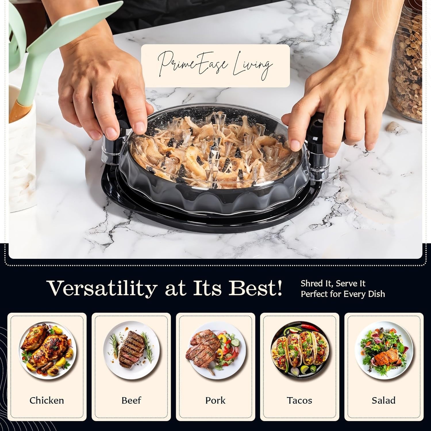 Large Chicken Breast Shredder Tool, Multifunctiona