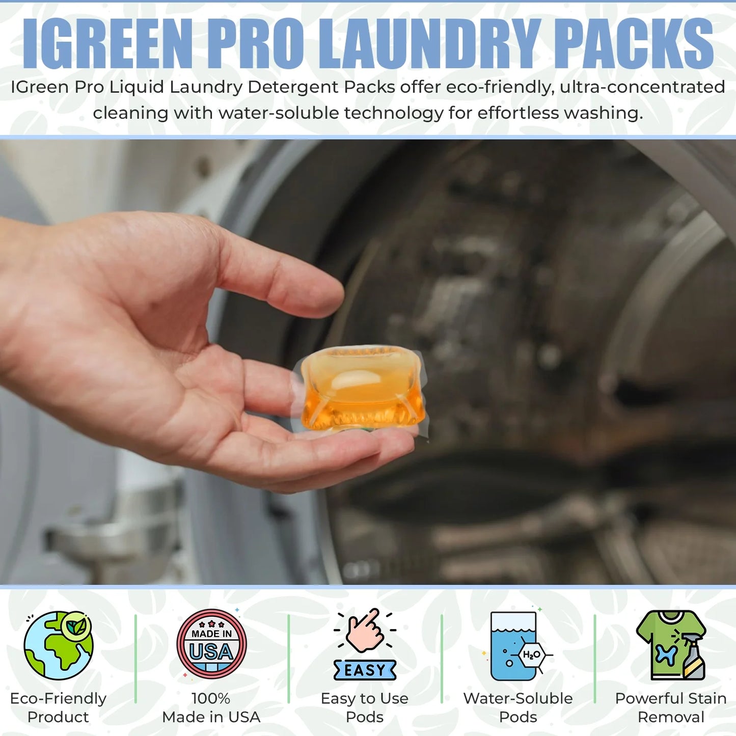 Eco Friendly Ultra Concentrated Liquid Laundry Detergent in Pods